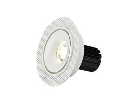 DM201088  Bolor T 10 Tridonic Powered 10W 4000K 810lm 36° CRI>90 LED Engine White/White Trimless Fixed Recessed Spotlight; IP20